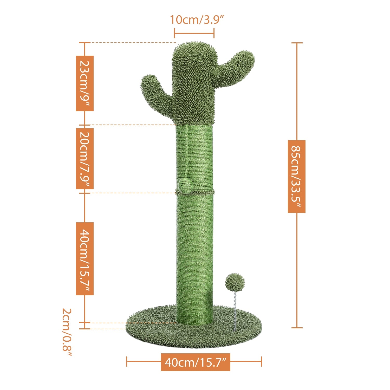 Cute Cactus Cat Scratching Tree