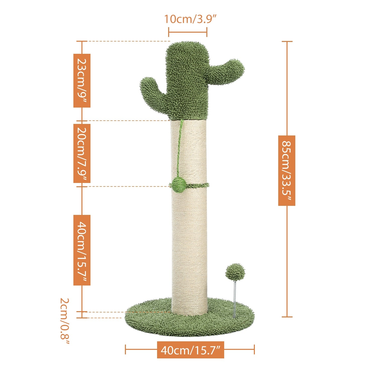 Cute Cactus Cat Scratching Tree