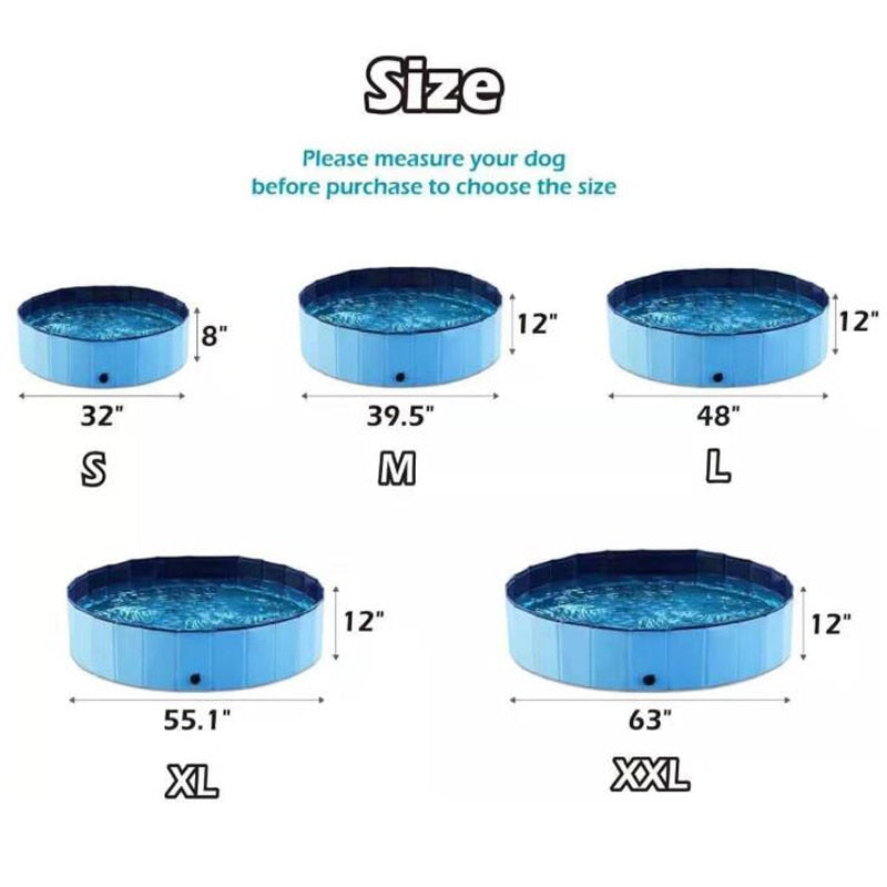 Durable PVC Foldable Pet Bathtub