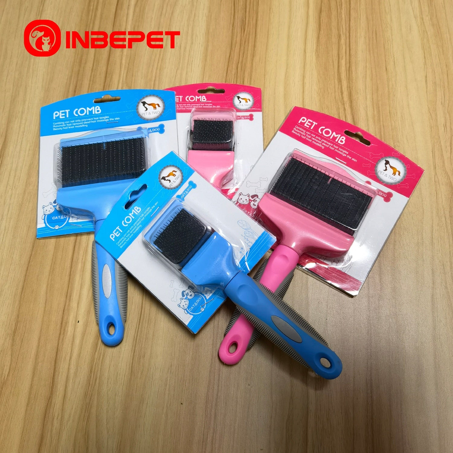 Pet Double Sided Pin Bristle Brush