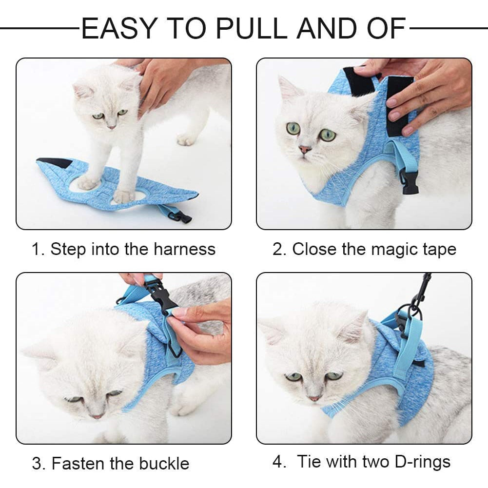 Adjustable Anti-Escape Cat Kitten Harness