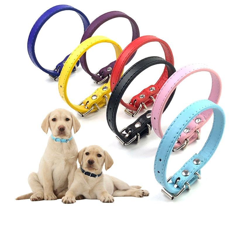 PU Leather Dog Neck Strap