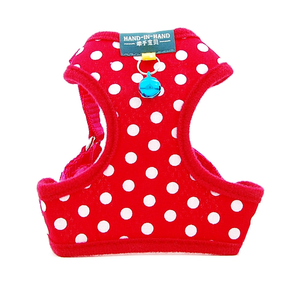 Cat Dot Print Cotton Harness Vest