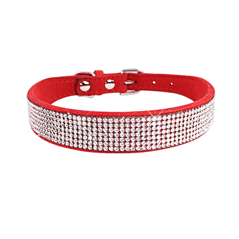 Glitter Rhinestone Pet Collars