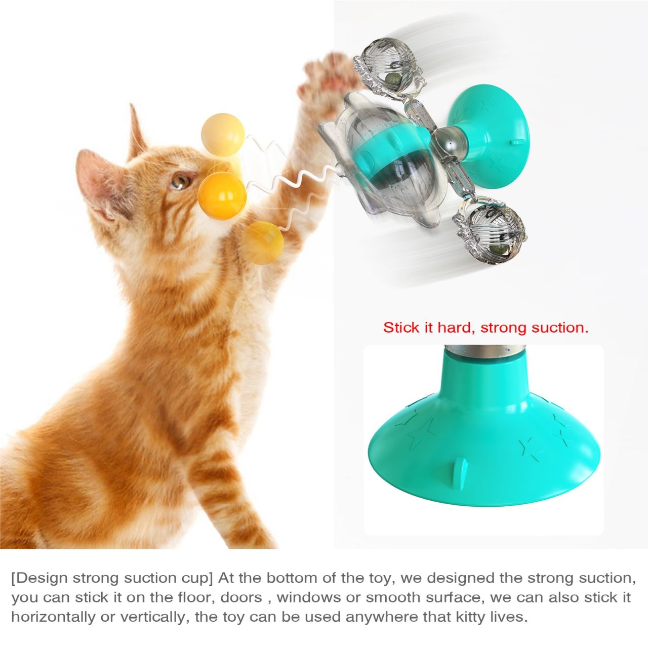 Cat Wheel Windwill Toy