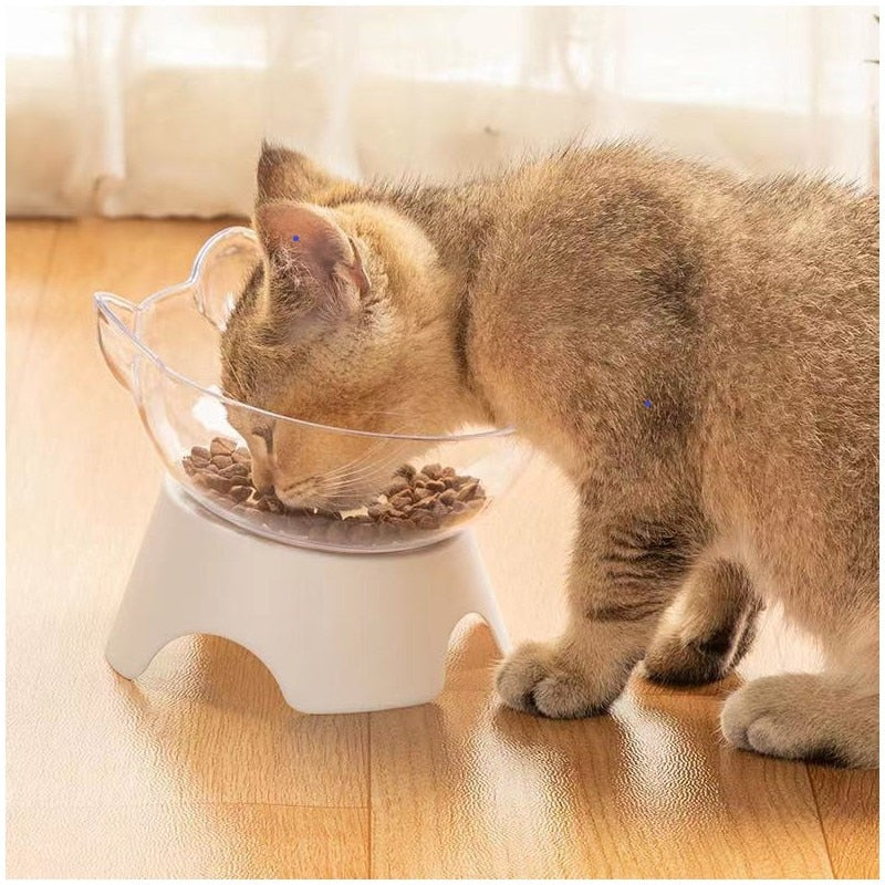 Cat Ear Shape Cat Feeding Bowl