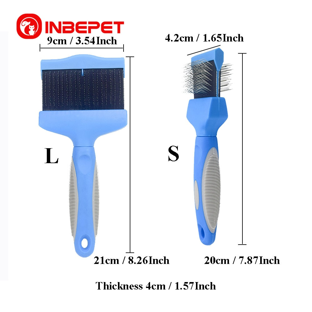 Pet Double Sided Pin Bristle Brush