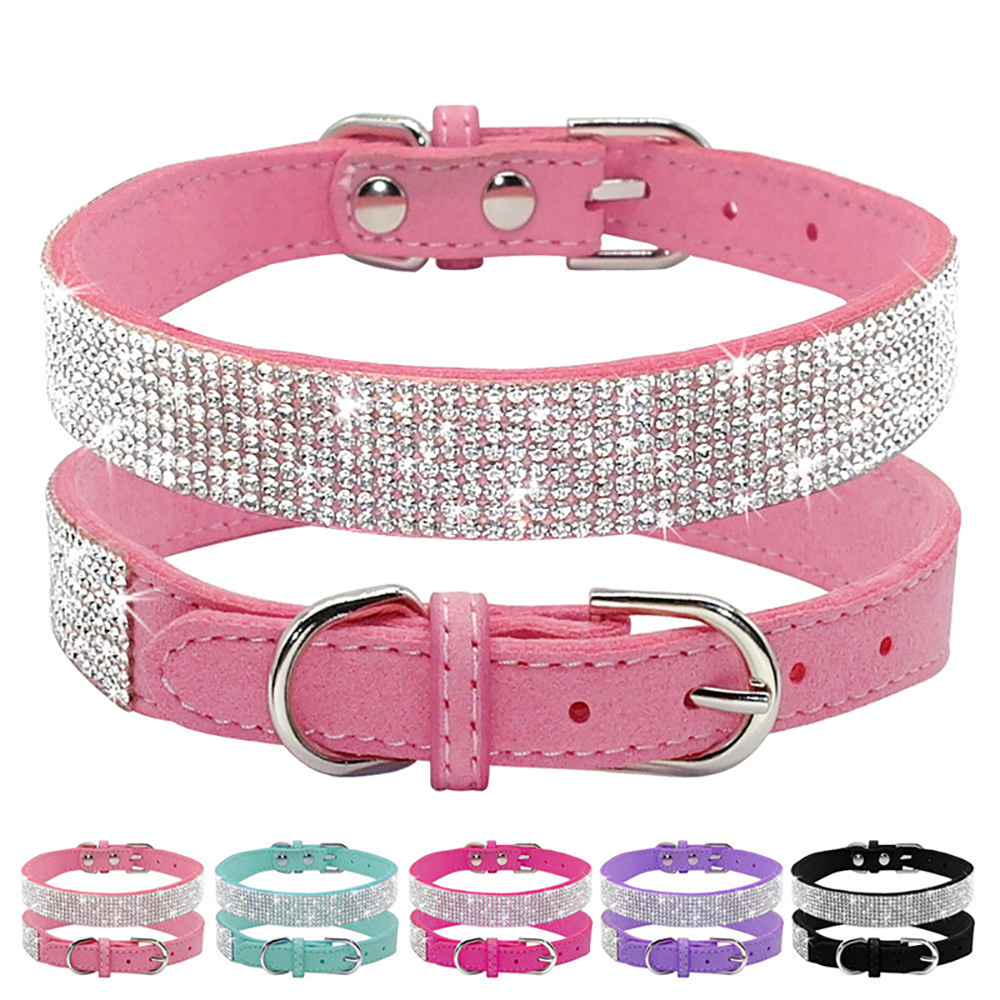 Glitter Rhinestone Pet Collars