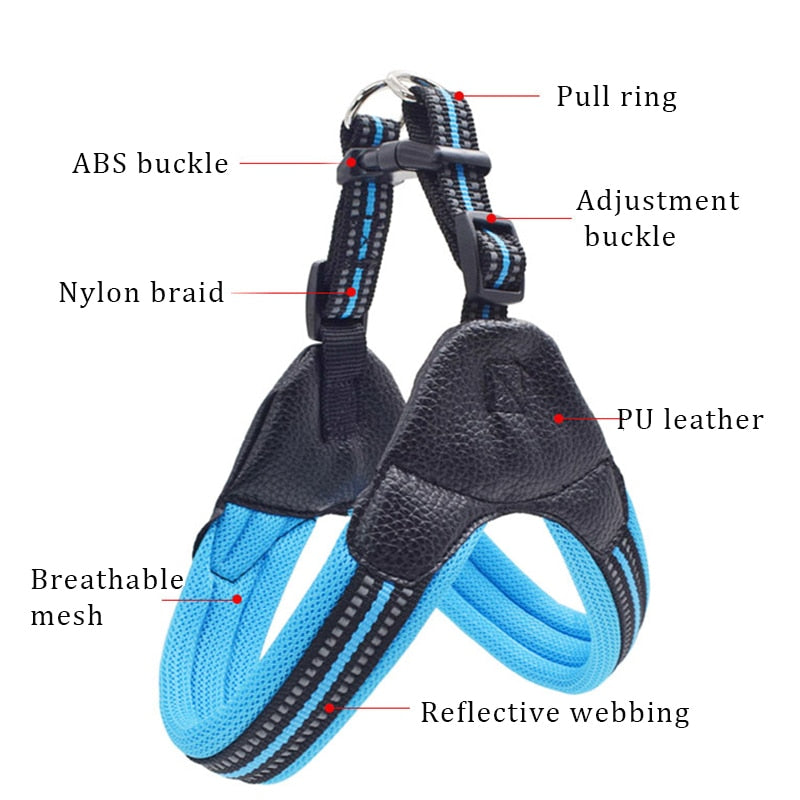 Breathable Nylon Mesh Dog Harness