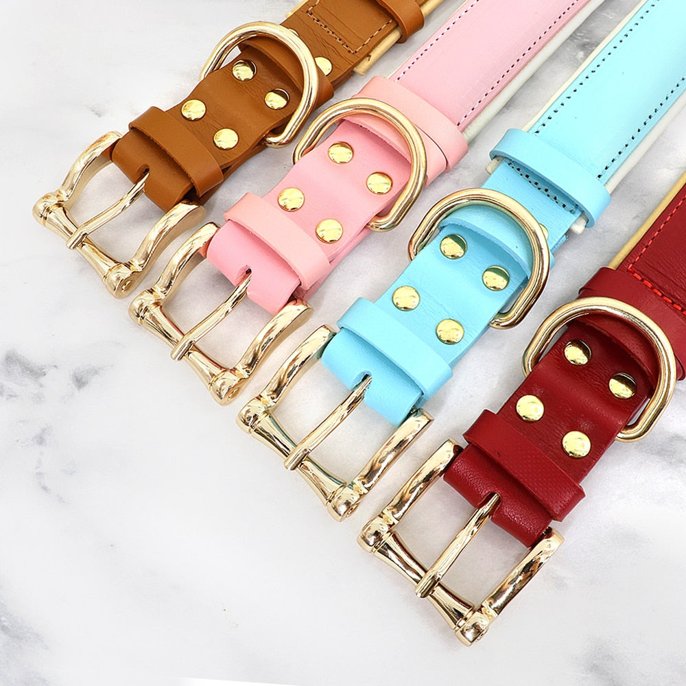 Leather Para Perro Big Dog Collars