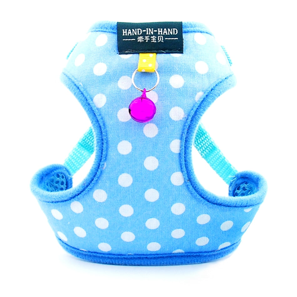 Cat Dot Print Cotton Harness Vest