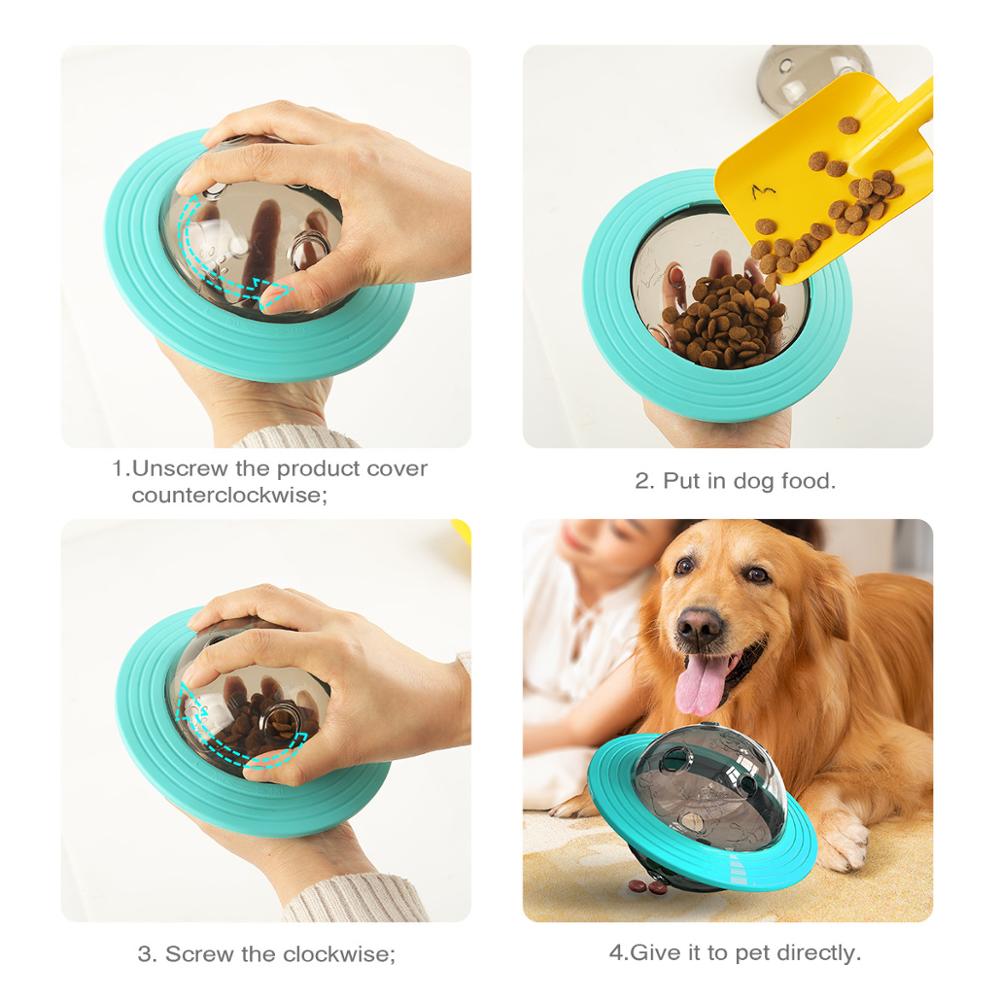 Dog UFO Feeder Toys