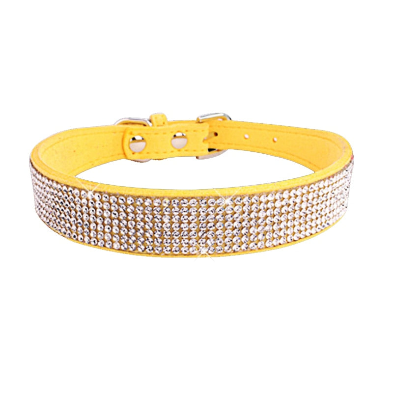 Glitter Rhinestone Pet Collars