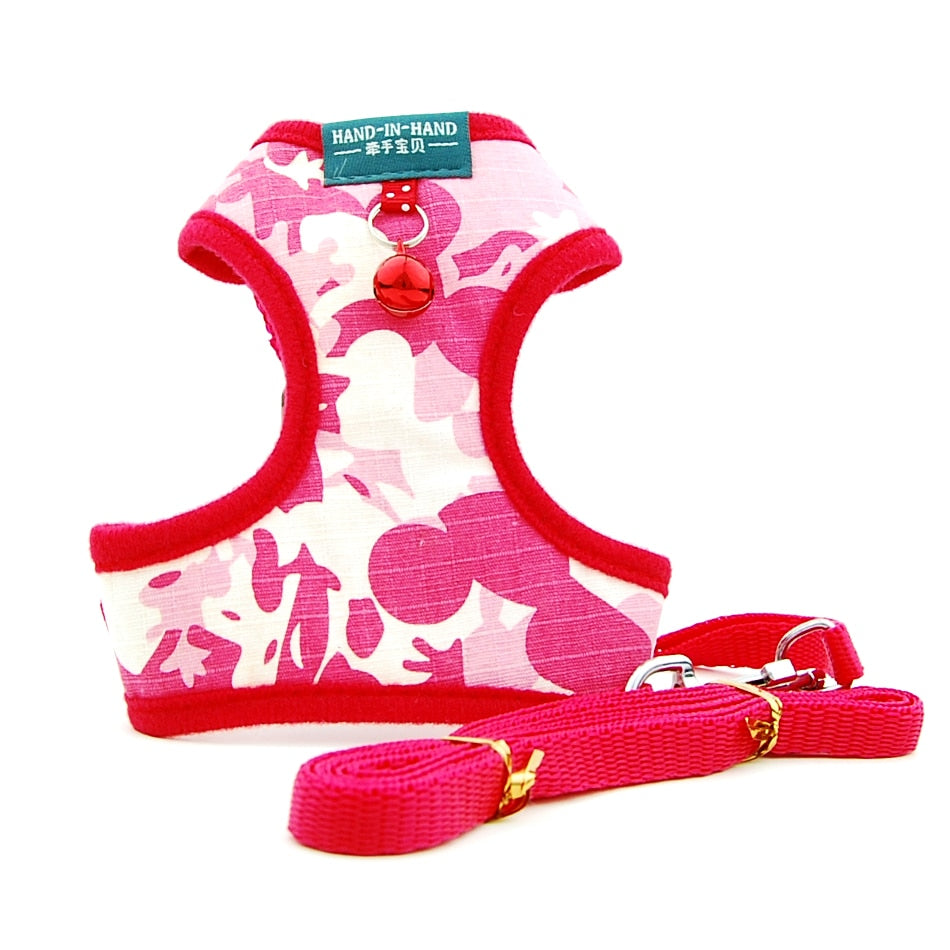 Cat Dot Print Cotton Harness Vest