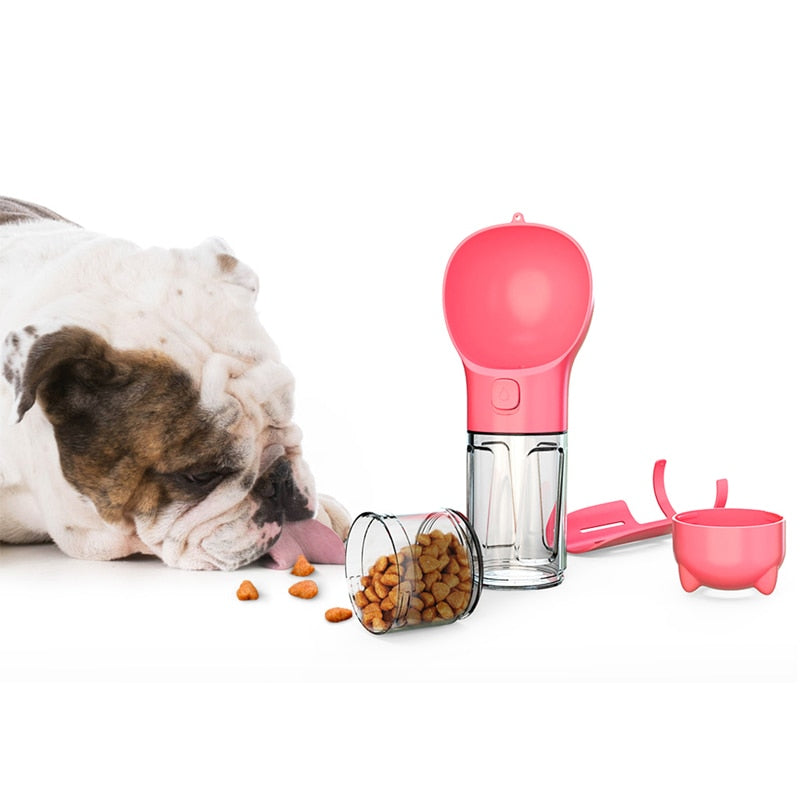 Portable Pet Water Bottle Food Feeder