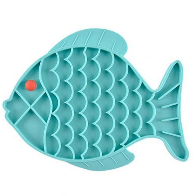 Dogs Fish Shape Silicone Lick Mat