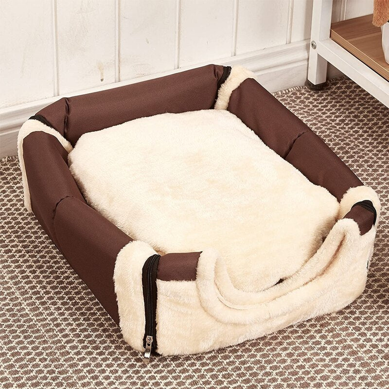 Indoor Dog House Cozy Cave Bed