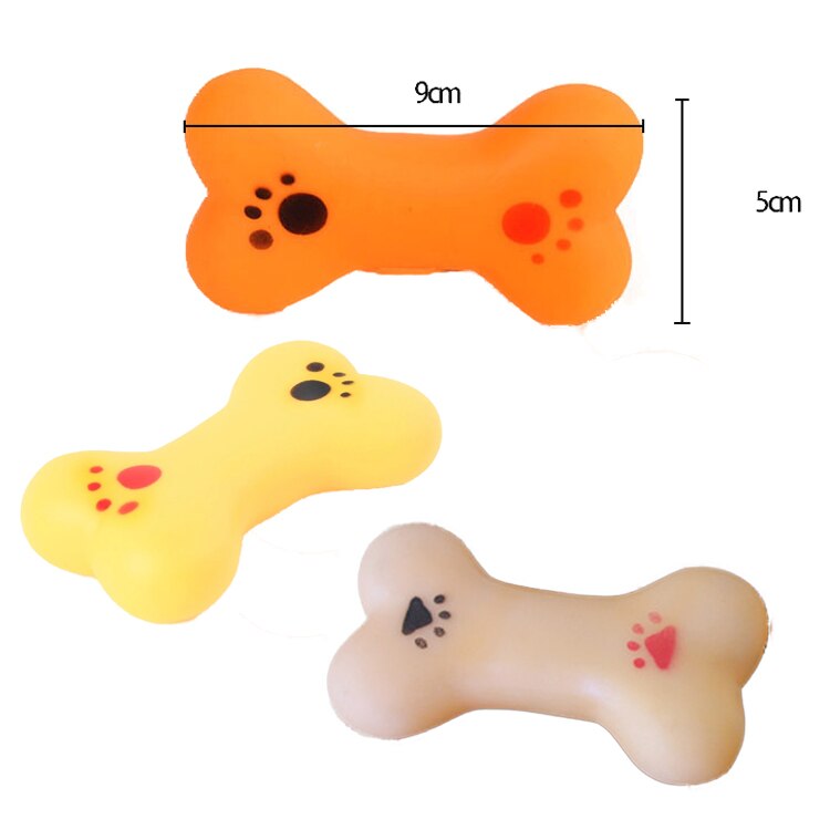 Rubber Puppy Squeaky Chew Toys