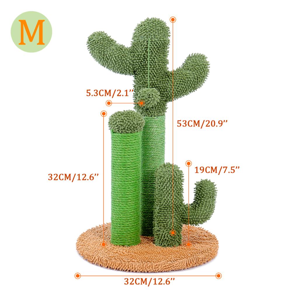 Cute Cactus Cat Scratching Tree