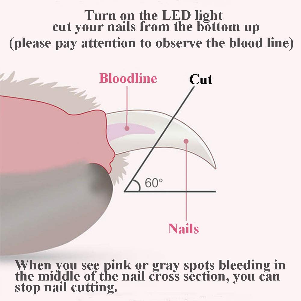 Professional LED Light Cat Nail Clipper