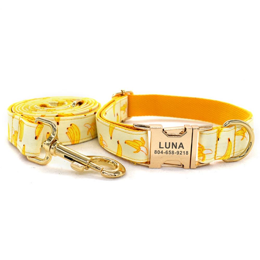 Personalized Banana Pet Collar