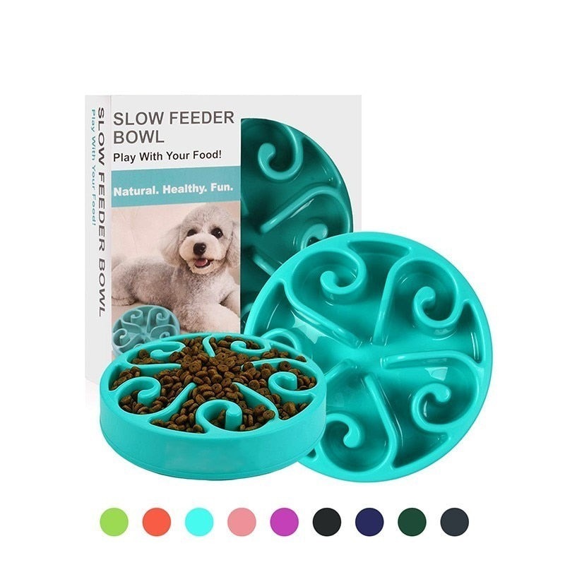 Nonslip Pet Eat Slow Feeding Bowl