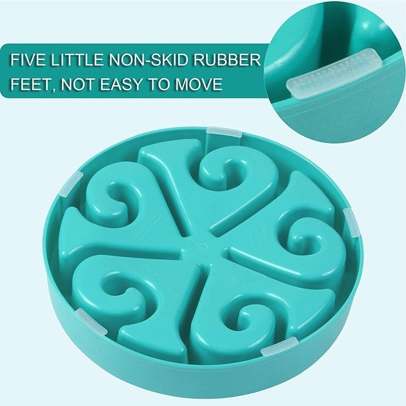 Nonslip Pet Eat Slow Feeding Bowl