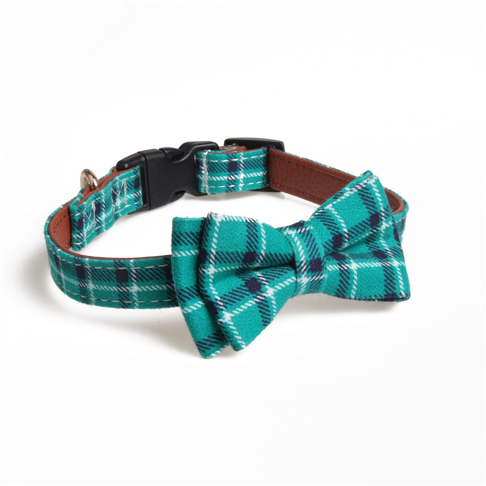 Plaid Printing Camouflage Dog Collars