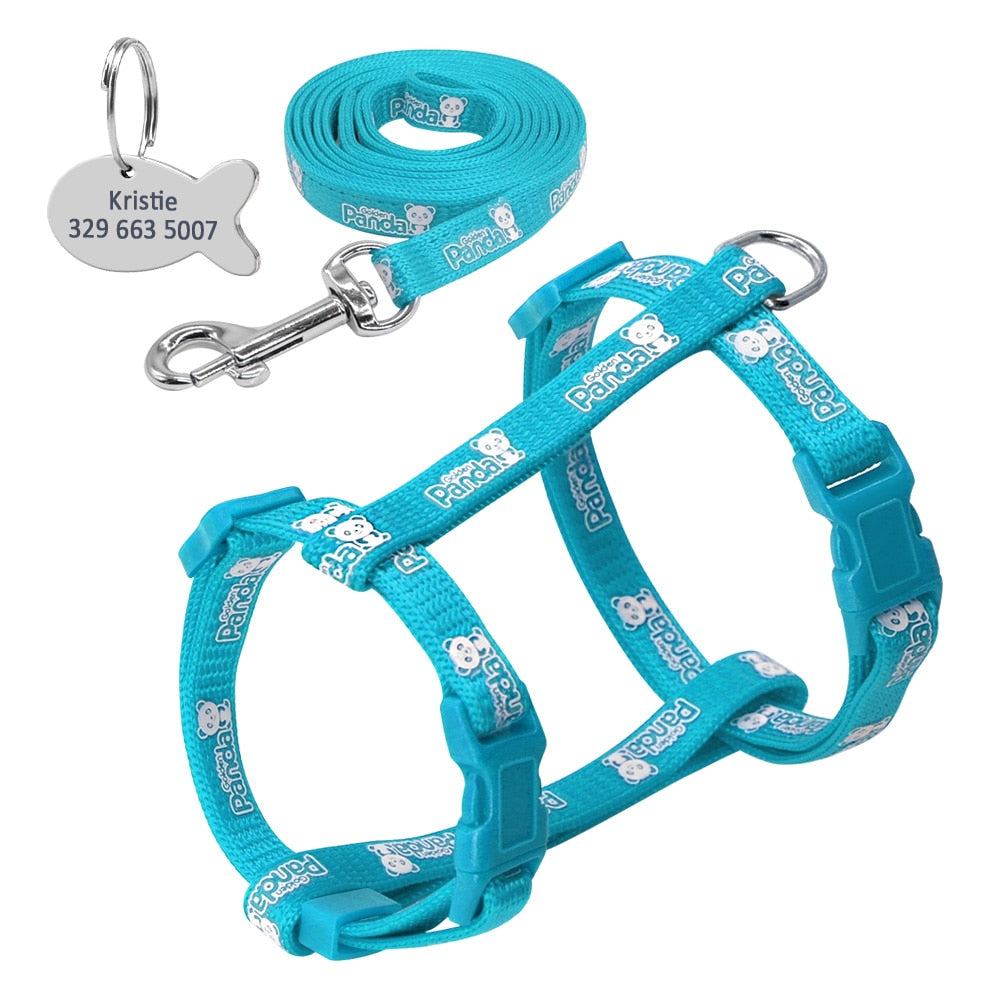 Nylon Cat Harness and Leash Set