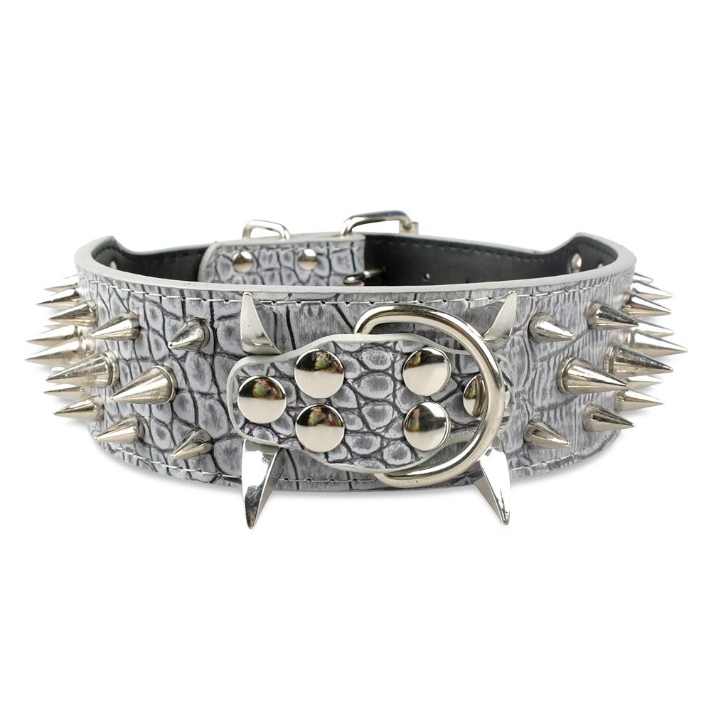 Wide Spiked Dog Collar