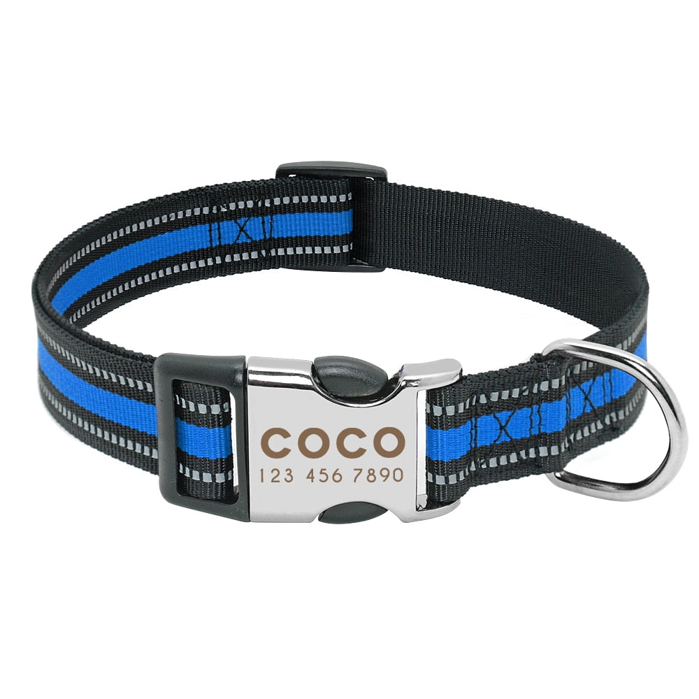 Personalized Dog Reflective Collar