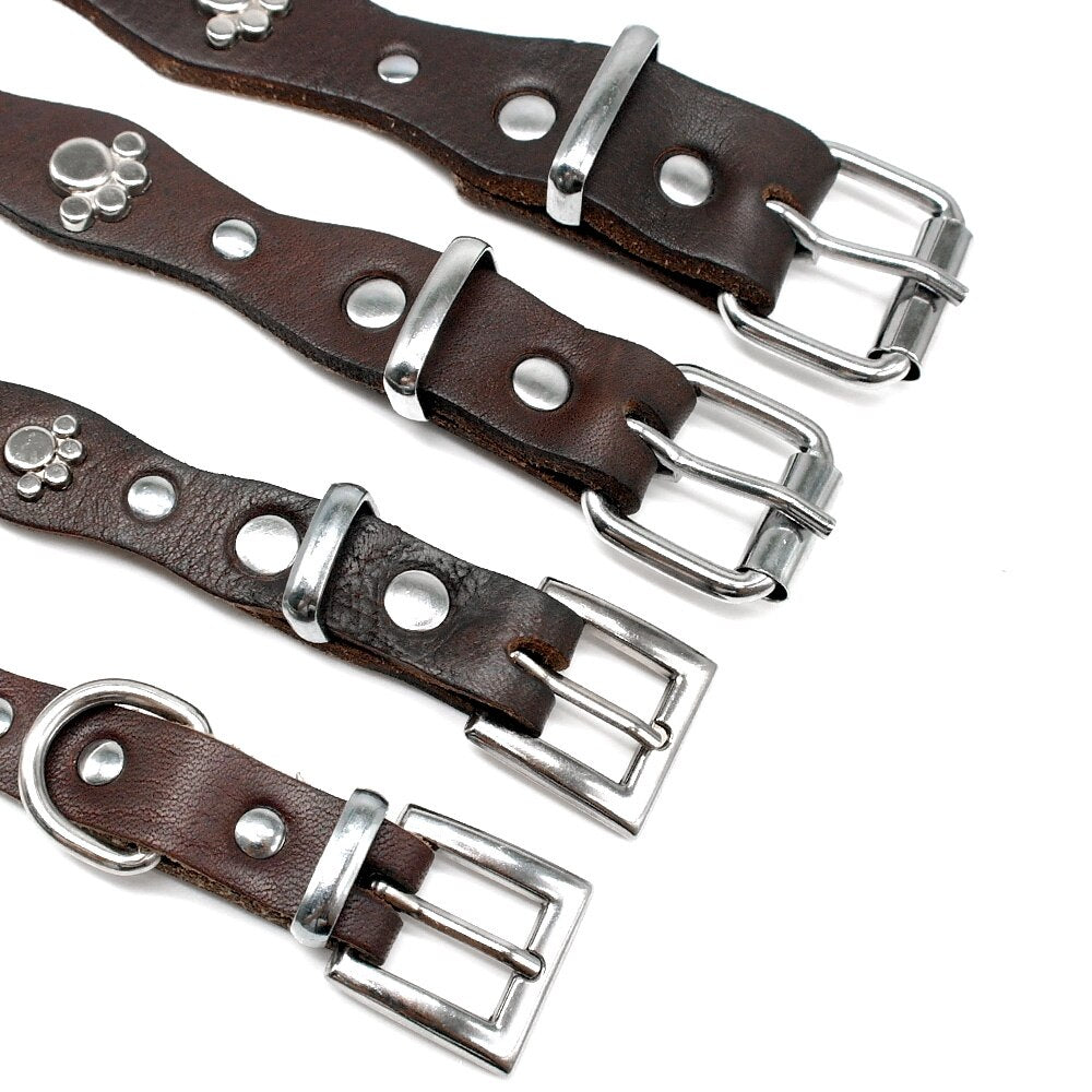 Genuine Leather Dog Collar