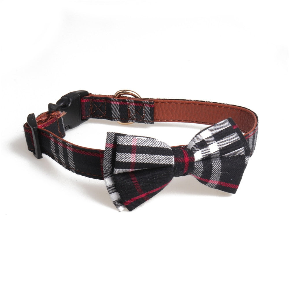 Plaid Printing Camouflage Dog Collars