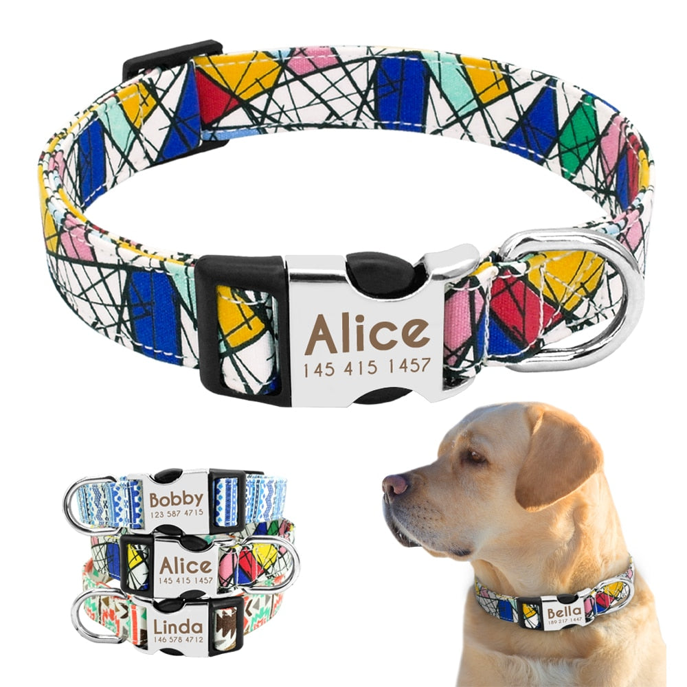 Personalized Nylon Dog Collar