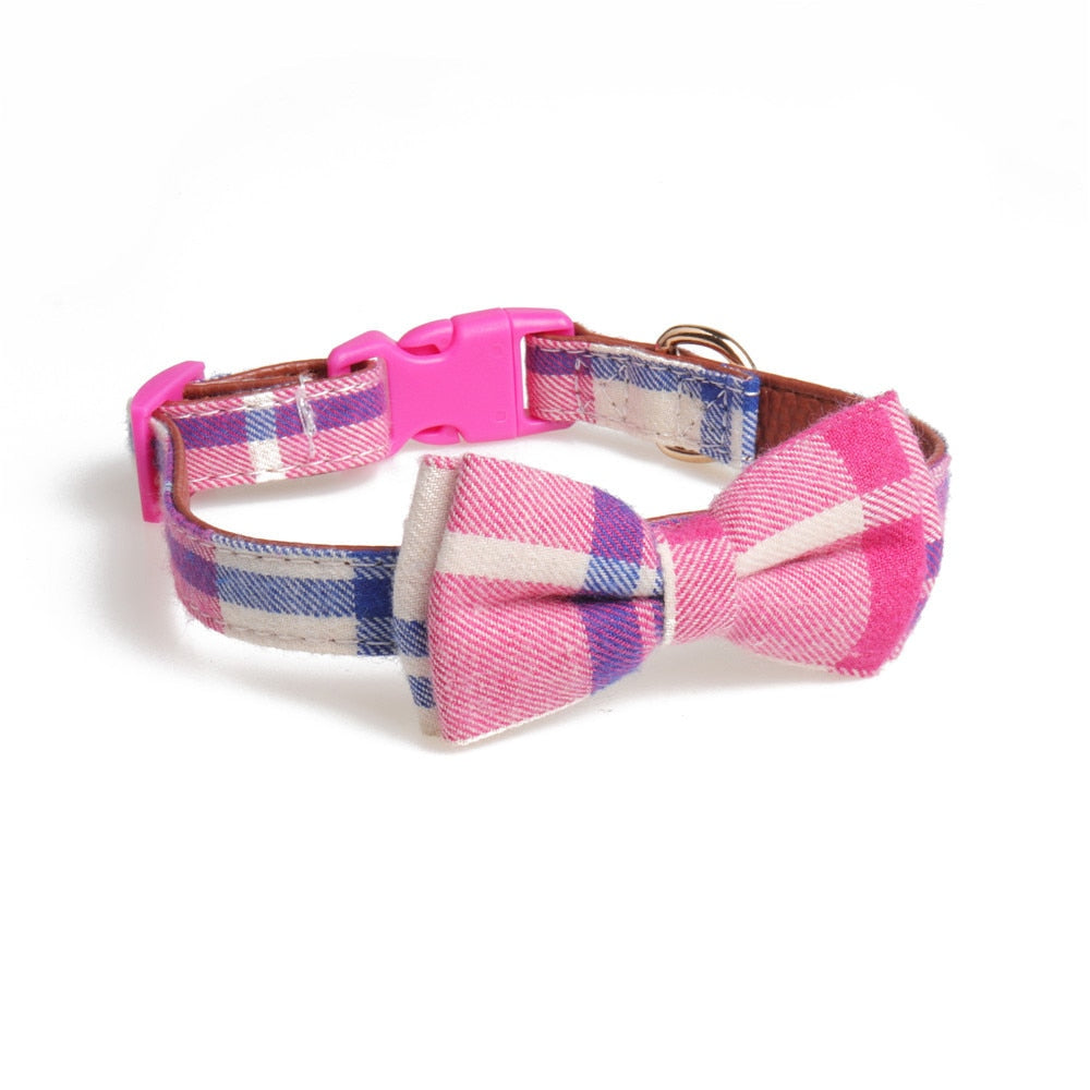 Plaid Printing Camouflage Dog Collars