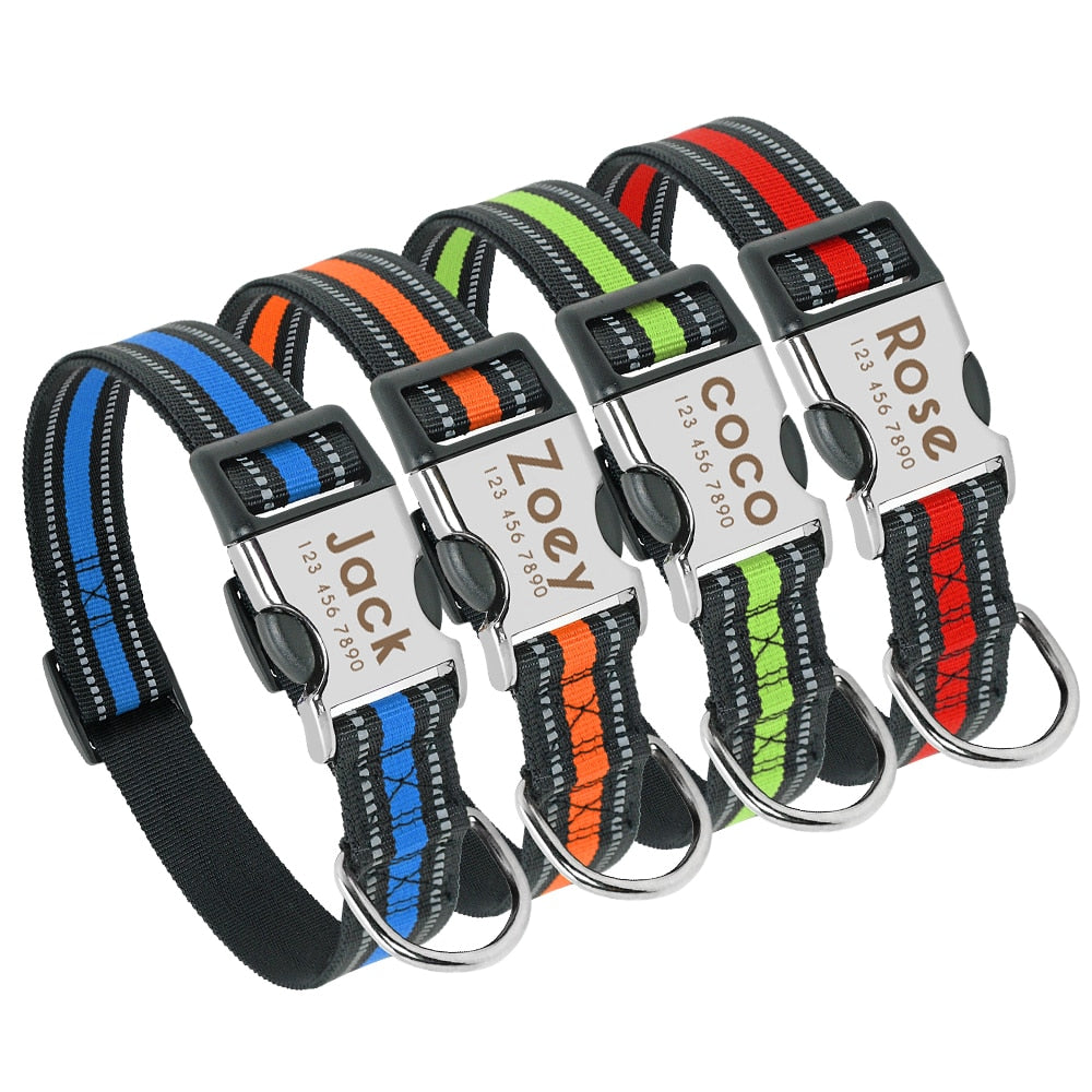 Personalized Dog Reflective Collar