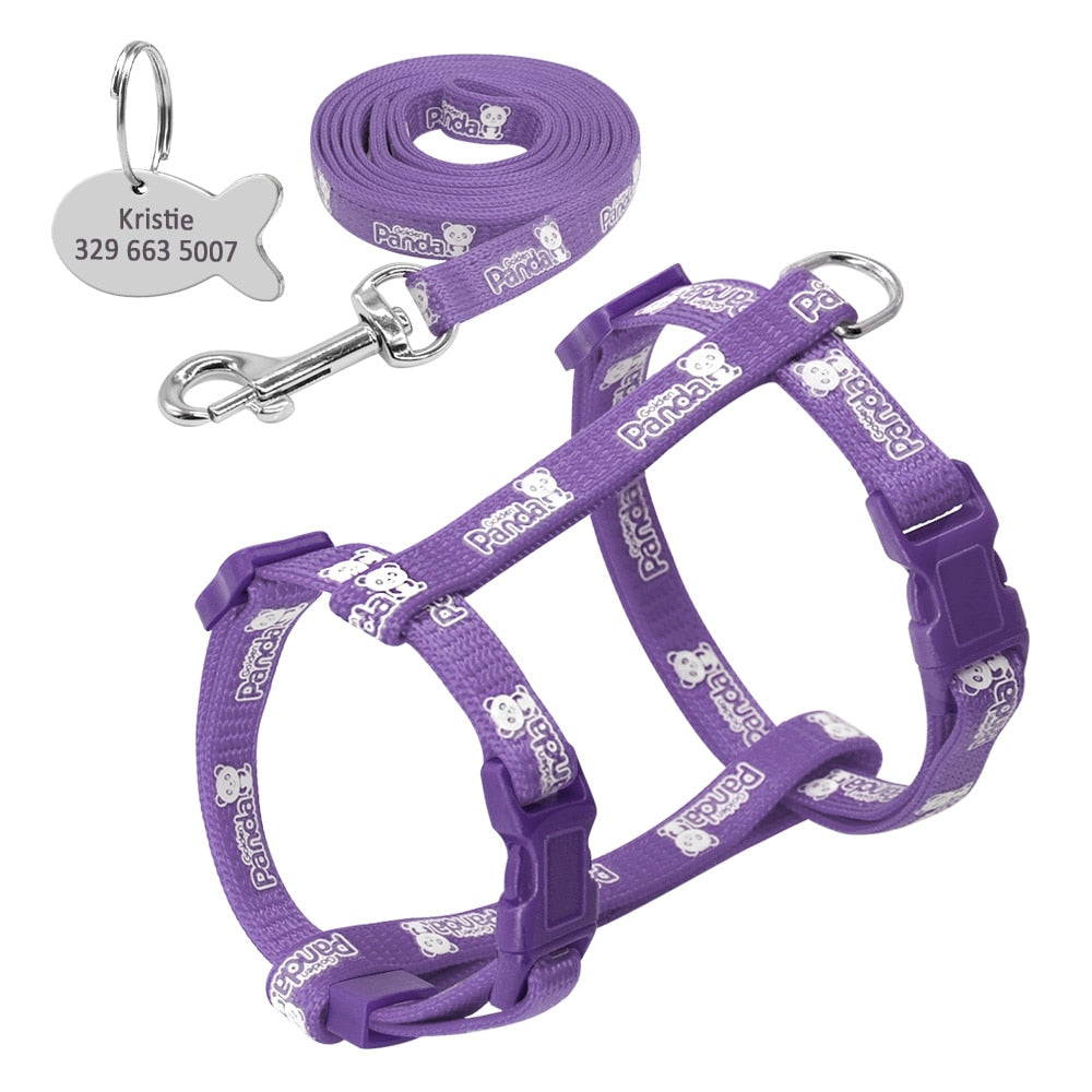 Nylon Cat Harness and Leash Set