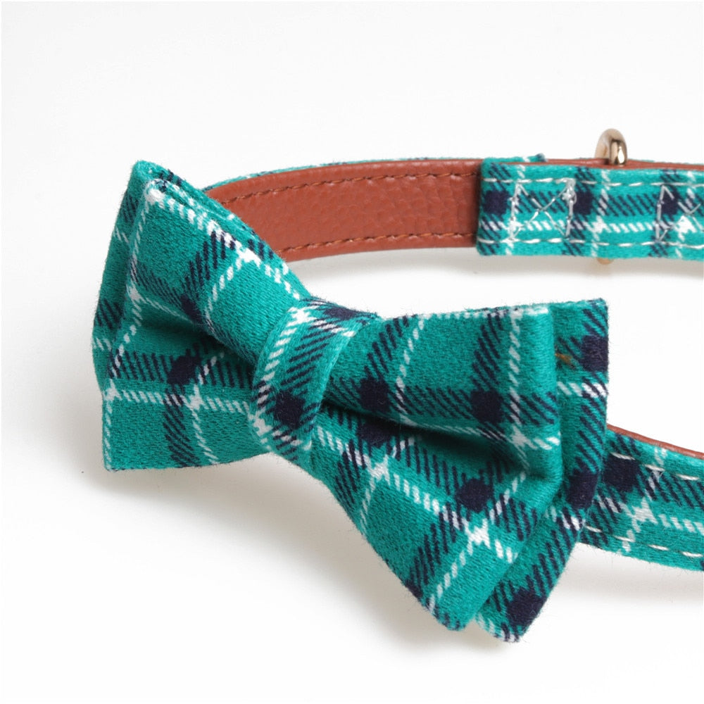 Plaid Printing Camouflage Dog Collars