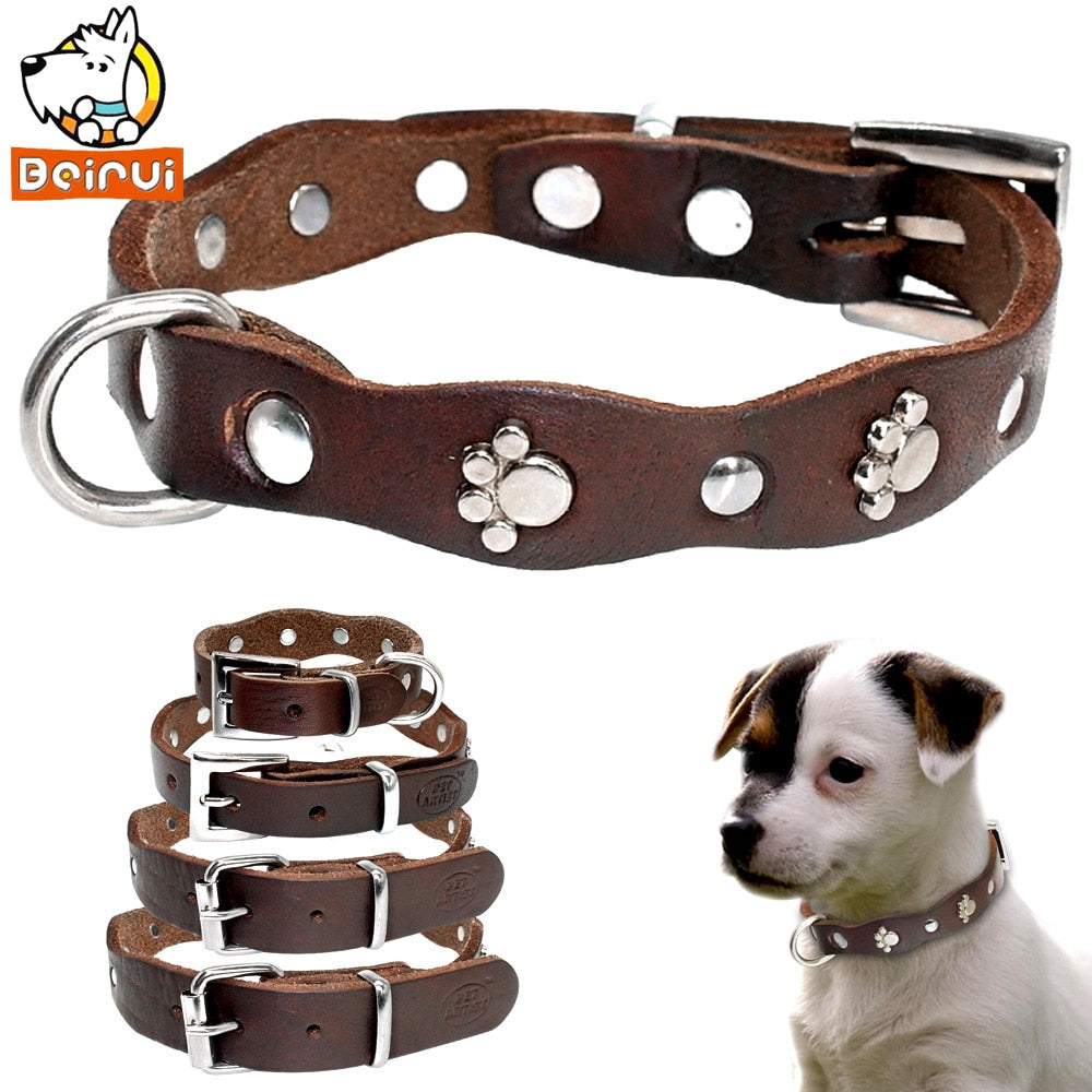 Genuine Leather Dog Collar