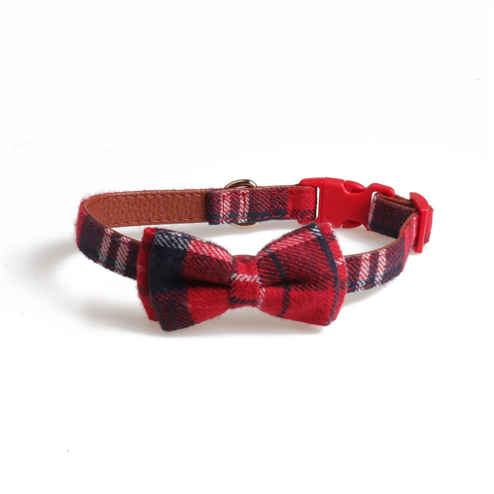 Plaid Printing Camouflage Dog Collars