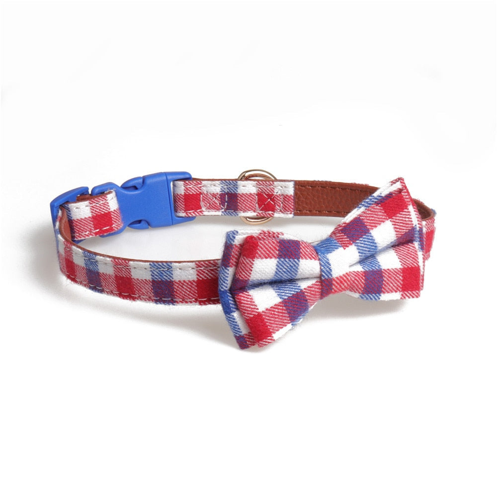 Plaid Printing Camouflage Dog Collars