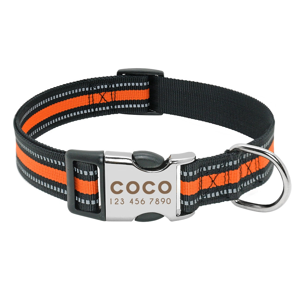 Personalized Dog Reflective Collar