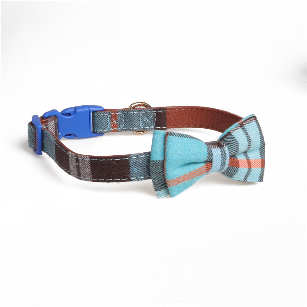 Plaid Printing Camouflage Dog Collars