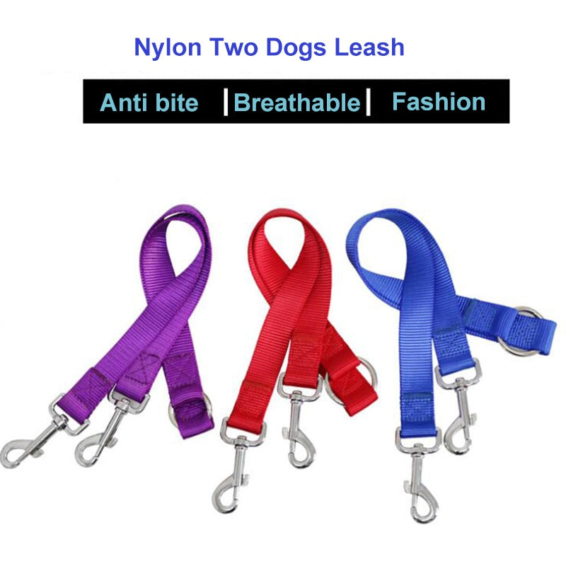 Double Twin Dog Leash