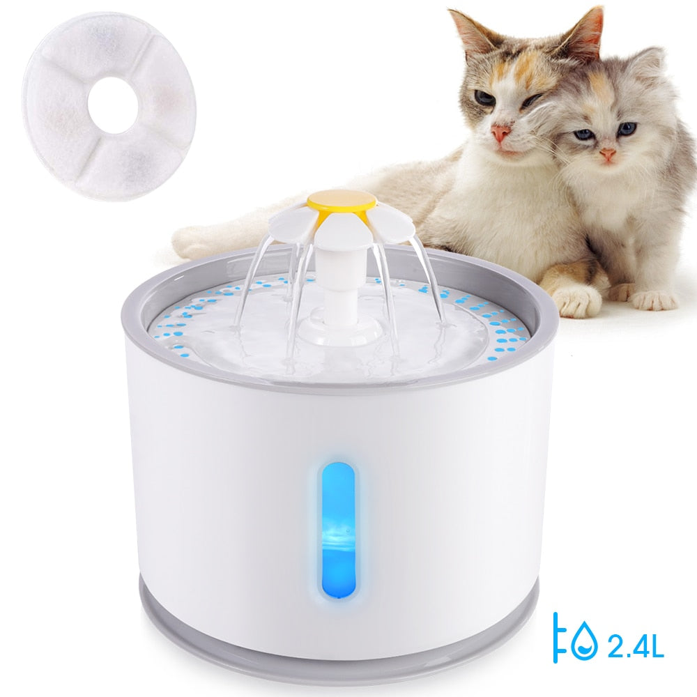 LED Automatic Cat Water Fountain