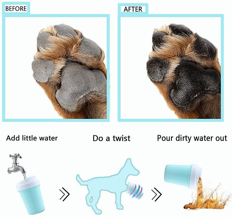 Dog Paw Cleaner Cup