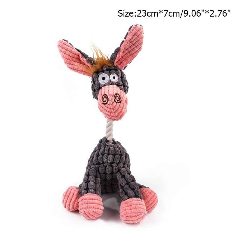 Dog Donkey Squeaking Toy