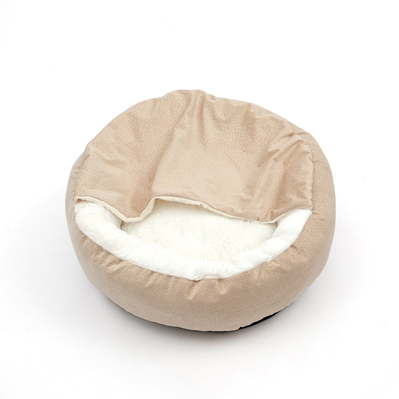 Orthopedic Dog Bed With Hooded Blanket