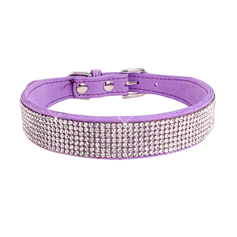 Glitter Rhinestone Pet Collars