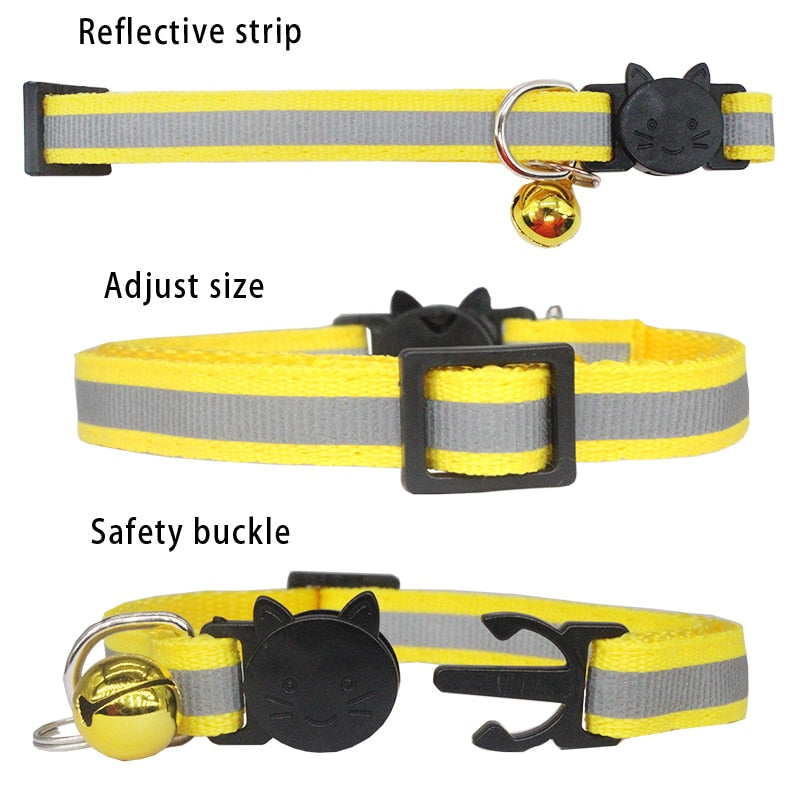 Reflective Cat Safety Buckle Collar